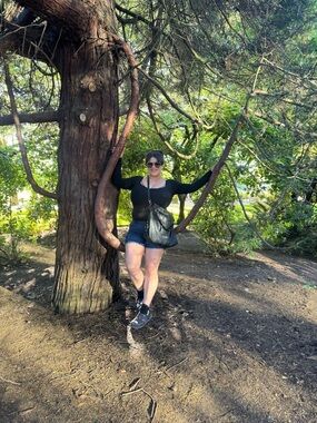 Jessica Simpson Black Tote with Gold Logo Hardware
